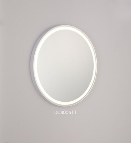 Espelho Led Dimerizável 58cm Metal Branco e Acrílico - Sindora DCB00611
