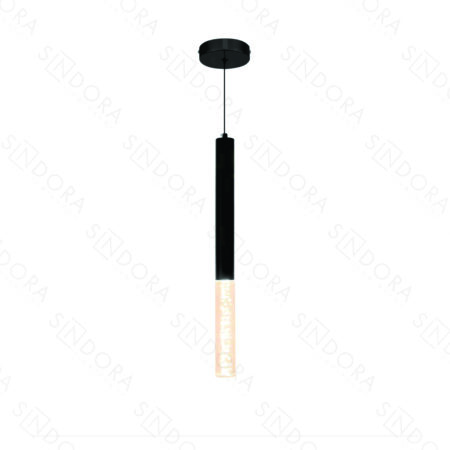 Pendente Metal Preto e Acrílico 4×50CM – Sindora DCD02208