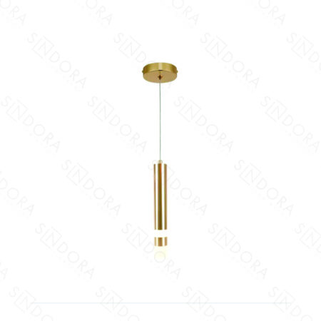 Pendente Metal Dourado e Acrílico 4×27CM – Sindora DCD02210