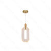 Pendente Metal Dourado e Cristal 10×24CM – Sindora DCD02212