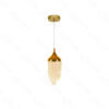 Pendente Metal Dourado e Cristal 7×19CM – Sindora DCD02220