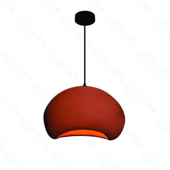 Pendente Metal e Resina Terracota 50X41X30CM - Sindora DCD02654
