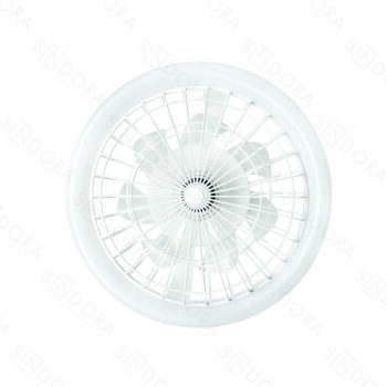 Pendente Ventilador Led 100% Cobre Branco 50cm - Sindora DCF08008