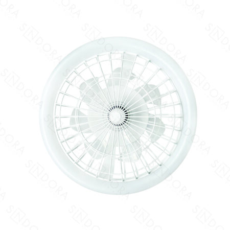Pendente Ventilador Led 100% Cobre Branco 50cm - Sindora DCF08008