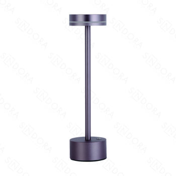 Abajur Dimerizável Metal Marrom e Acrílico com USB 8x31cm - Sindora DCT02964