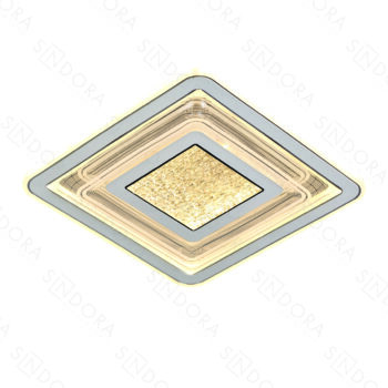 Plafon Led Metal Cinza e Acrílico 40x5cm – Sindora DCX02337