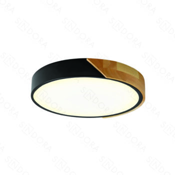 Plafon Led Metal Preto e Acrílico 41x5,5cm – Sindora DCX02353