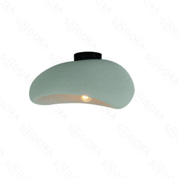 Plafon Metal e Resina Cinza 45X30X22CM – Sindora DCX02649