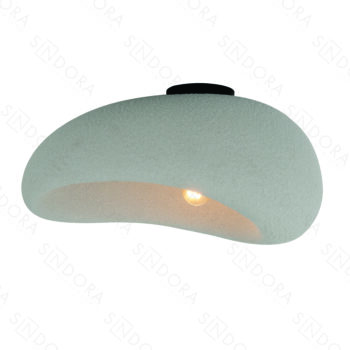 Plafon Metal e Resina Cinza 50X36X27CM – Sindora DCX02652