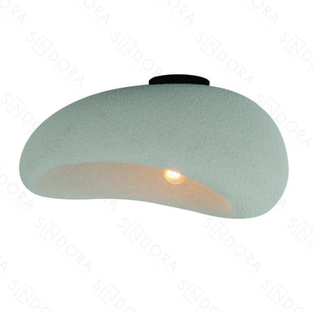 Plafon Metal e Resina Cinza 50X36X27CM – Sindora DCX02652