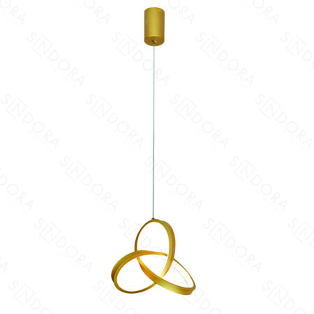 Pendente Metal Dourado e Silicone 22CM – Sindora QD05309