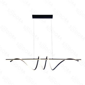 Pendente Metal Preto e Silicone 20×120CM - Sindora QD05375