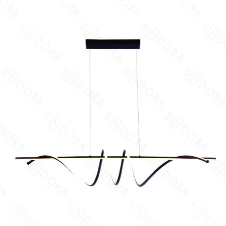 Pendente Metal Preto e Silicone 20×120CM - Sindora QD05375