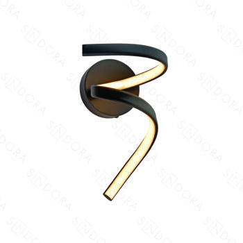 Arandela Metal Preto e Silicone 25×16CM – Sindora DCB03239