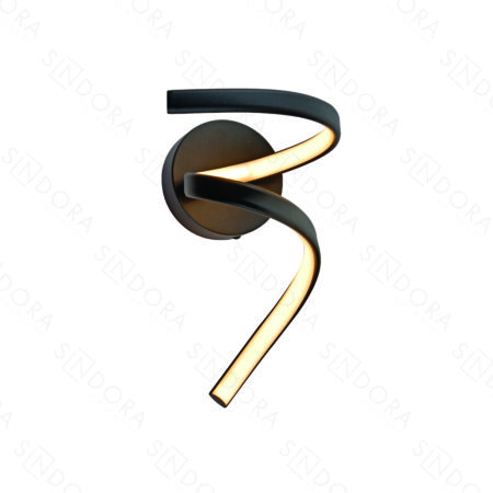 Arandela Metal Preto e Silicone 25×16CM – Sindora DCB03239