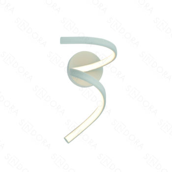 Arandela Metal Branco e Silicone 25×16CM – Sindora DCB03240