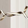 Pendente Metal Dourado Fosco e Silicone 100x22CM – Sindora DCD02822