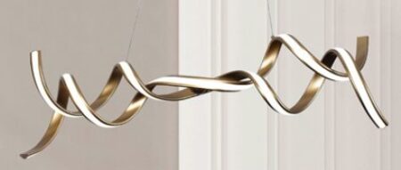 Pendente Metal Dourado Fosco e Silicone 100x22CM – Sindora DCD02822