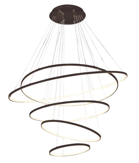 Pendente Alumínio Preto e Silicone 40×60×80×100×120CM – Sindora DCD015071