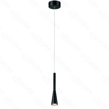 Pendente Metal Preto e Acrílico 5×28CM – Sindora DCD01811