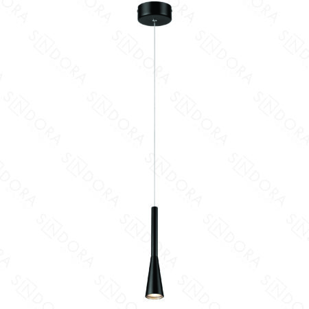 Pendente Metal Preto e Acrílico 5×28CM – Sindora DCD01811