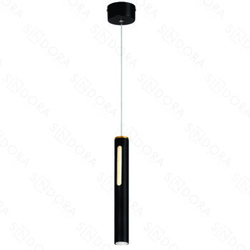 Pendente em Metal Preto e Acrílico 32,5x4CM - Sindora DCD01821