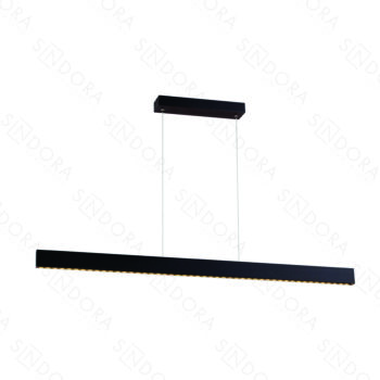 Pendente Metal Preto e Acrílico 121×2,5×6CM – Sindora DCD01838