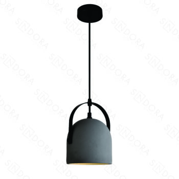 Pendente em Metal e Concreto 15,5x22CM - Sindora DCD02607
