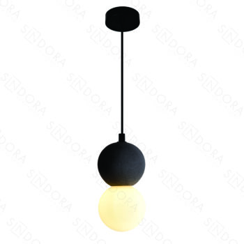 Pendente em Metal e Concreto 10x20CM - Sindora DCD02614