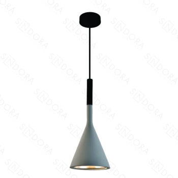 Pendente em Metal e Concreto 15x35CM - Sindora DCD02630