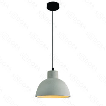 Pendente em Metal e Concreto 21x17CM - Sindora DCD02636