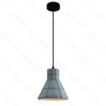 Pendente em Metal e Concreto 20x21CM - Sindora DCD02640