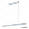 Pendente Alumínio Branco e Acrílico 100x3,5x200CM – Sindora DCD03017