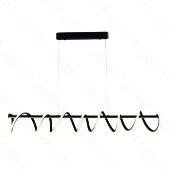 Pendente Alumínio Preto e Silicone 120×18CM – Sindora DCD03066