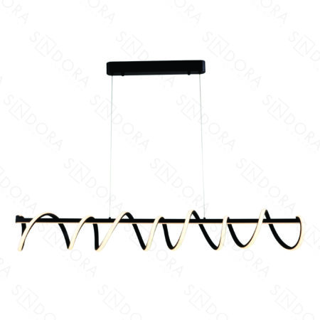 Pendente Alumínio Preto e Silicone 120×18CM – Sindora DCD03066