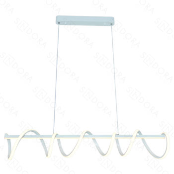Pendente Alumínio Branco e Silicone 120×18CM – Sindora DCD03070 