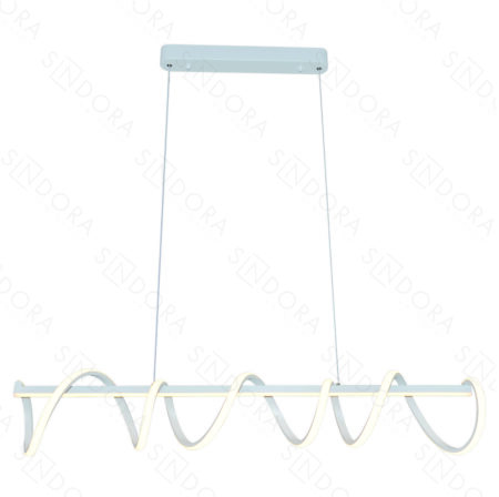 Pendente Alumínio Branco e Silicone 120×18CM – Sindora DCD03070 