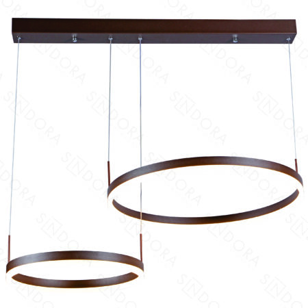 Pendente Alumínio Marrom e Acrílico 40×60CM – Sindora DCD03108