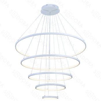 Pendente Alumínio Branco e Silicone 20×40×60×80×100CM – Sindora DCD03110