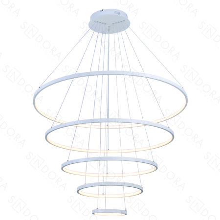 Pendente Alumínio Branco e Silicone 20×40×60×80×100CM – Sindora DCD03110