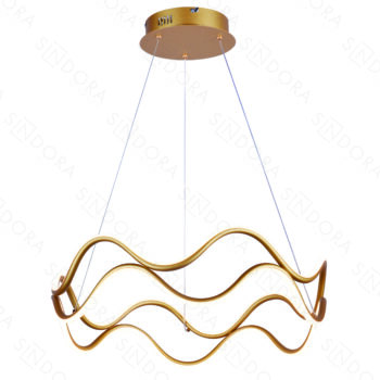 Pendente Alumínio Dourado e Silicone 60CM – Sindora DCD03157