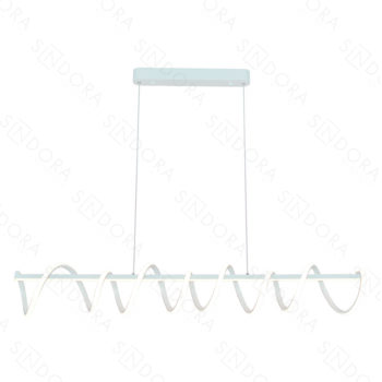 Pendente Alumínio Branco e Silicone 100×18CM – Sindora DCD03187