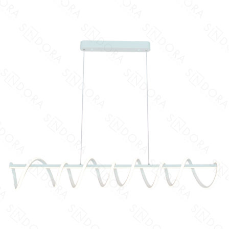 Pendente Alumínio Branco e Silicone 100×18CM – Sindora DCD03187