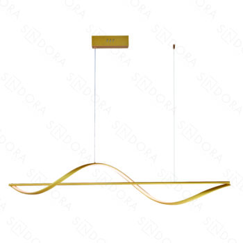 Pendente Alumínio Dourado e Silicone 120CM – Sindora DCD03214