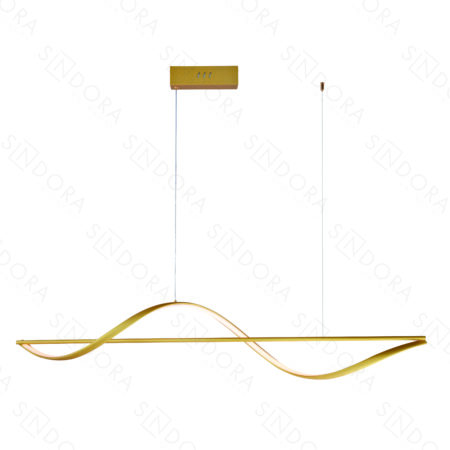 Pendente Alumínio Dourado e Silicone 120CM – Sindora DCD03214