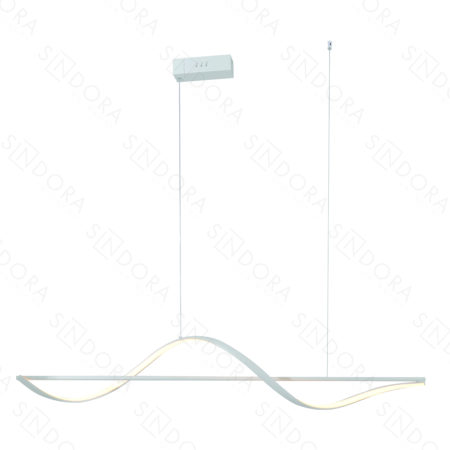 Pendente Alumínio Branco e Silicone 120CM – Sindora DCD03216