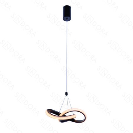 Pendente Metal Preto e Silicone 20cm - Sindora DCD03218