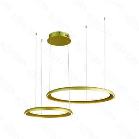 Pendente Alumínio Dourado e Silicone 40×60CM – Sindora DCD03290