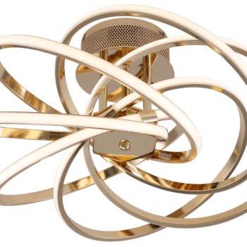 Plafon Metal Dourado e Silicone 56x20CM – Sindora DCX01232