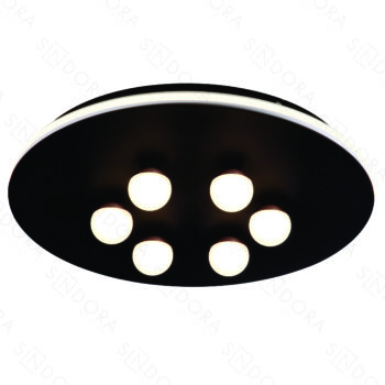 Pendente Metal Preto e Acrílico 40×40×8,5CM – Sindora DCX01805